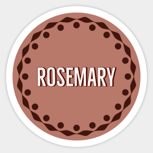 Rosemary label Sticker